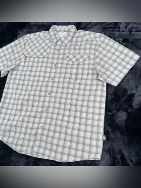 Howler Brothers Matagorda Long Sleeve Shirt Men Size S Plaid Western Vented
